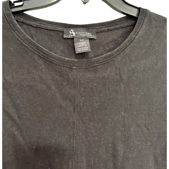 Alison Sheri Fitted Black Tee - Size S - New - Picture 3 of 3